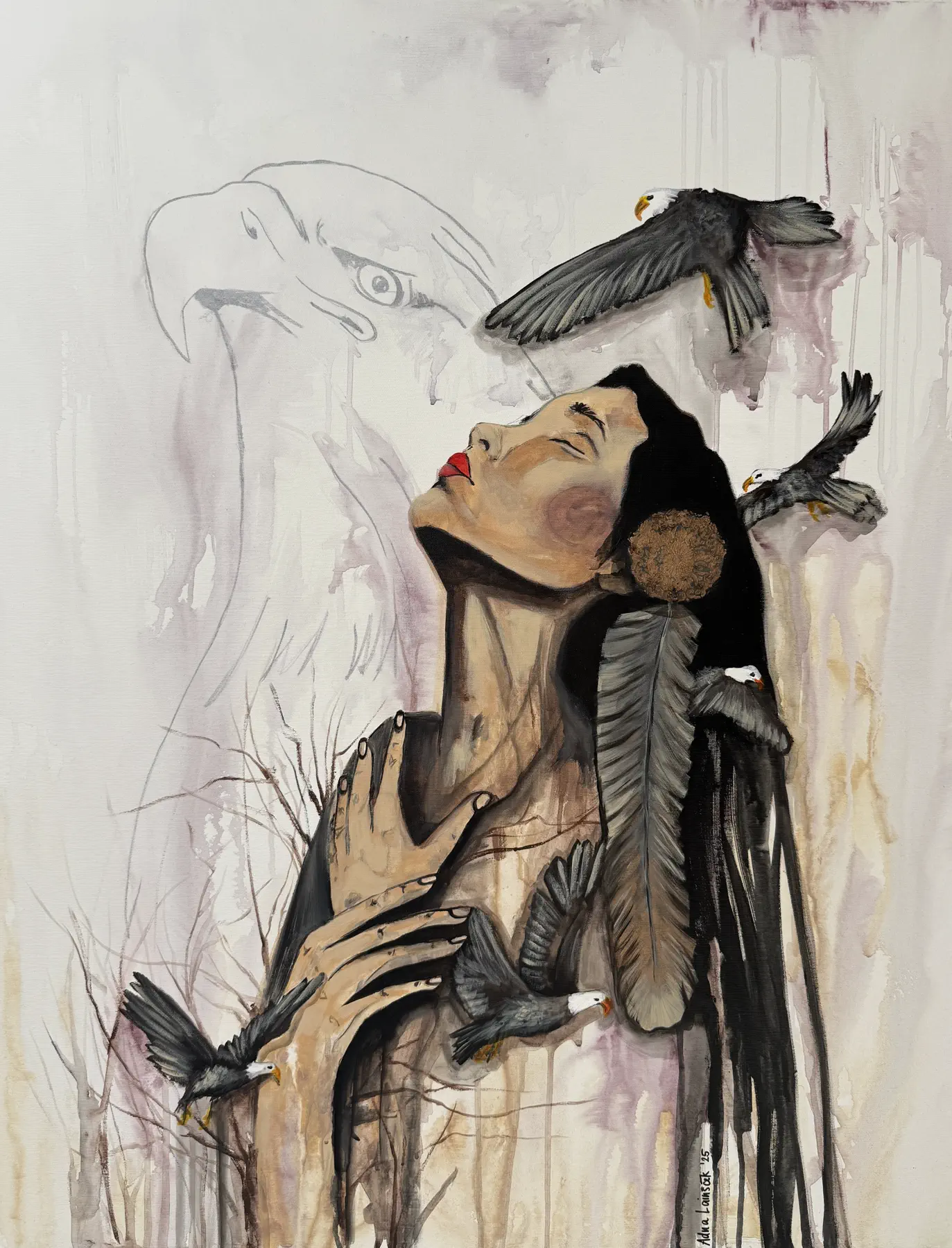 A Woman with Closed Eyes – Sees More Than Anyone by Adna Lainšček