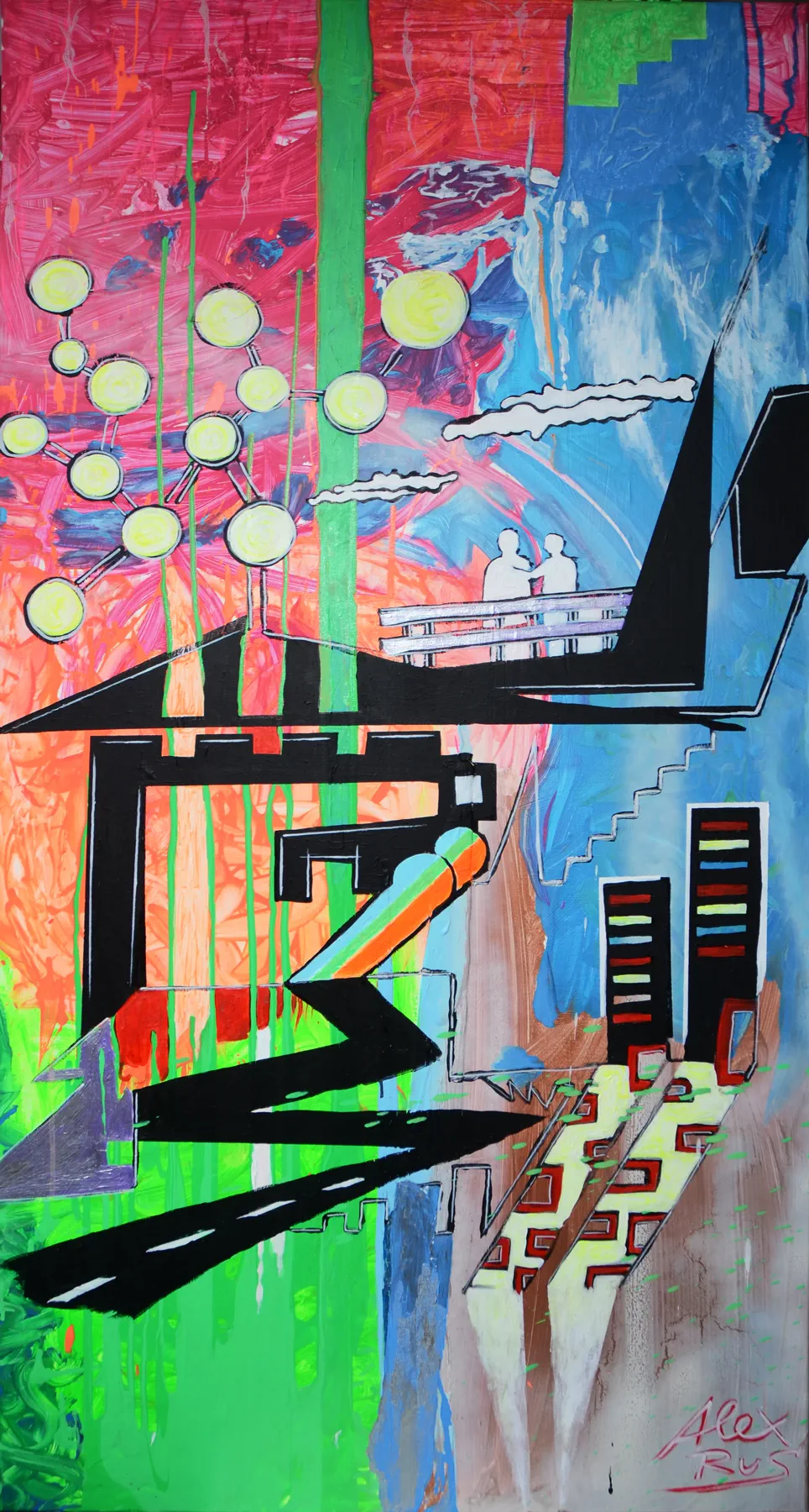 Crossroads Painting by Alex Rus