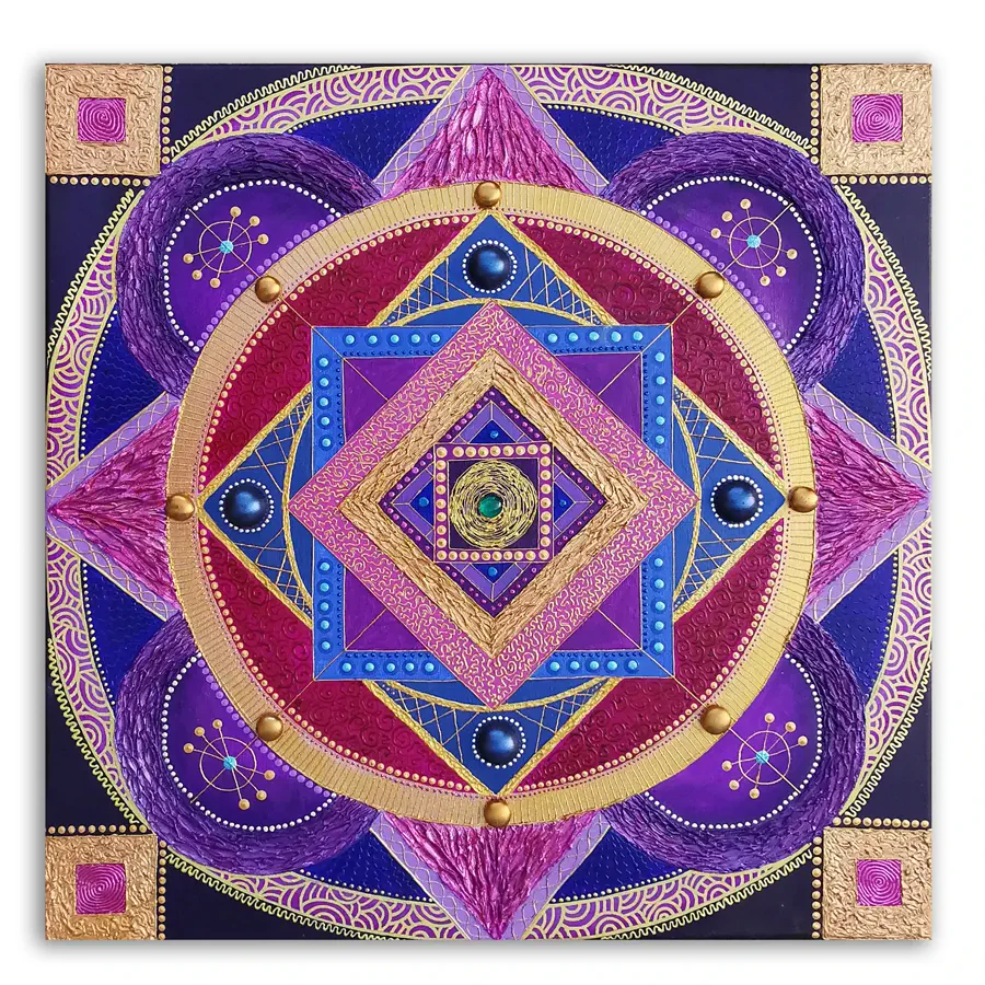 Celestial Axis Mandala by Sanja Rehar