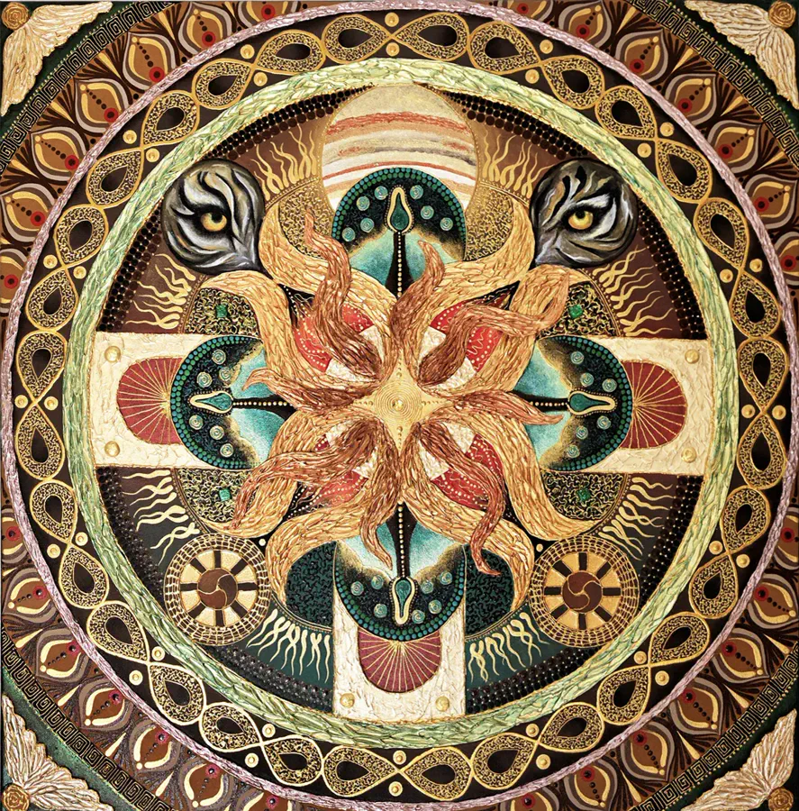 Commissioned symbolic mandala painting by Sanja Rehar for Embrace Your Legacy
